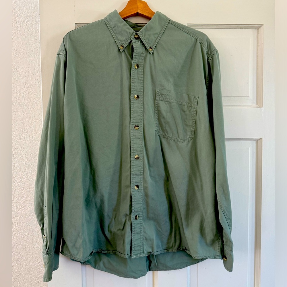 Green Eddie Bauer Button Down Shirt